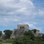El Castillo Mayan ruin on the cliff in Tulum, Mexico